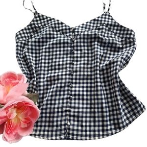 Abercrombie & Fitch Plaid Cami Tank Top
